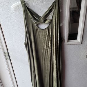 Army Green Criss-Cross Dress